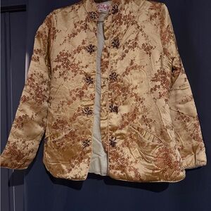 Vintage Cathay Floral Gold Women's Jacket